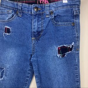 Girls Patchwork Jeans